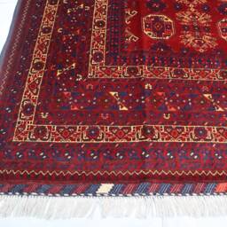 Turkmen Tekke Bukhara Rug - 7x10 Afghan Handmade Wool Antique Oriental Rug Waziri Design Tribal Dining Table Bedroom - thumbnail 3