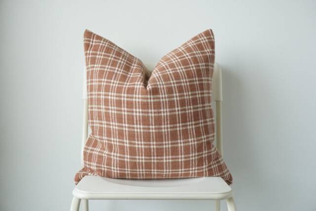 Hmong Textile Pillow Cover Natural Dyed Batik, Boho Home Decor - image 1