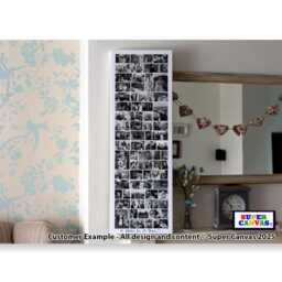 Custom 70 Picture Multi Photo Collage Display Board Family Wedding Holiday Unique Wall Art Framed Canvas Print Birthday Gift - thumbnail 3