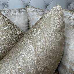 "Luxury Pillow Cover, Blake Textured Cushion Brass Gold Designer Fabric, Sofa Bed Throw Cover 16"" 18"" 20"" 22"" 24"" 26" - thumbnail 4
