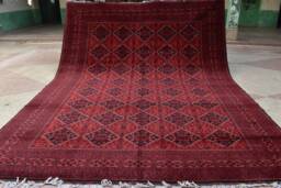 Afghan Bokhara Rugs, Turkmen Handmade Wool Rug, Custom Size, Khalmuhammadi Khamyab Bukhara, Tribal Living Room, Office, Dining Table Rug - thumbnail 1