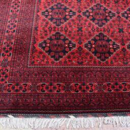 Afghan Bokhara Rugs, Turkmen Handmade Wool Rug, Custom Size, Khalmuhammadi Khamyab Bukhara, Tribal Living Room, Office, Dining Table Rug - thumbnail 3