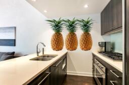 Pineapple Full Color Decal, Color Sticker, Wall Art Cn 044