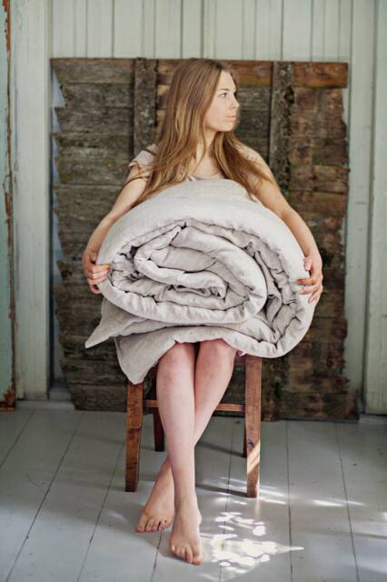 Linen Duvet Cover 200x220 cm. 100% Softened Linen. - Us Duty Paid - image 1