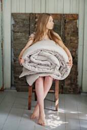 Linen Duvet Cover 200x220 cm. 100% Softened Linen. - Us Duty Paid