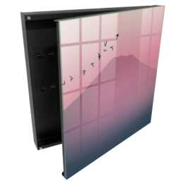 Peaceful Nature Key Cabinet For Home, Pink Box Wall, Minimalist Nature, Lovers Of & Peace - thumbnail 1