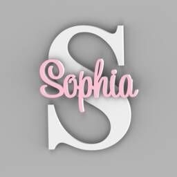 Personalized Nursery Name Sign, Baby Kids Room Wall Decor, Home Girl Nursery, Shower Gift - thumbnail 2