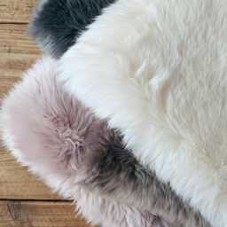 Sheepskin Long Wool Cushions With Feather Filler 45 X 45cm - 4 Colours Available - thumbnail 3