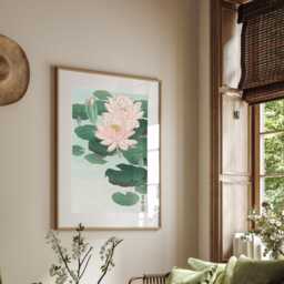 Water Lily Fine Art Print - Ohara Koson Japanese - thumbnail 2