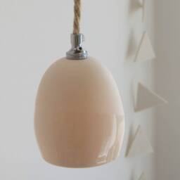 Soft White Droplet Porcelain Pendant Wall Lamp - thumbnail 1