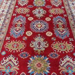 5x7 Red Kazak Oriental Rug - Afghan Geometric Handmade Natural Veg Dyes Soft Wool Medallion Area Rugs For Living Room Bedroom Carpet - thumbnail 3