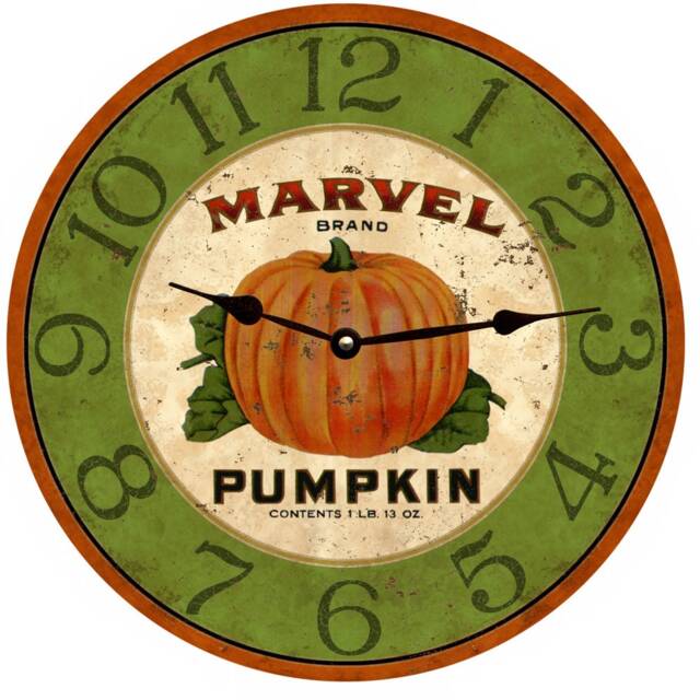 Fall Harvest Pumpkin Clock - image 1