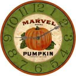 Fall Harvest Pumpkin Clock - thumbnail 2