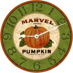 Fall Harvest Pumpkin Clock - thumbnail 3