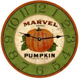 Fall Harvest Pumpkin Clock - thumbnail 1