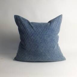 Indigo Blue Batik Hmong Pillow Cushion-Cover Ethnic Textiles Throw Pillow Decorative Lumbar Sofa Living-Room - thumbnail 2