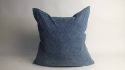 Indigo Blue Batik Hmong Pillow Cushion-Cover Ethnic Textiles Throw Pillow Decorative Lumbar Sofa Living-Room - thumbnail 1