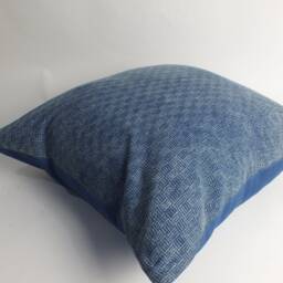 Indigo Blue Batik Hmong Pillow Cushion-Cover Ethnic Textiles Throw Pillow Decorative Lumbar Sofa Living-Room - thumbnail 4