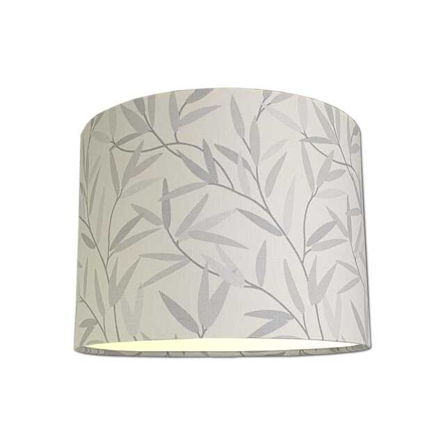 Lampshades in Laura Ashley Willow Leaf Steel Grey Fabric Handmade Free Delivery - image 1