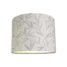 Lampshades in Laura Ashley Willow Leaf Steel Grey Fabric Handmade Free Delivery - thumbnail 1
