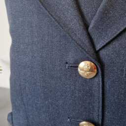 Upcycled Royal Air Force Female No1 Service Dress Uniform Cushion - thumbnail 2