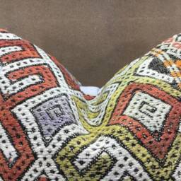 Vintage Kilim Pillow Cover, 20x20, Handwoven Turkish - thumbnail 2