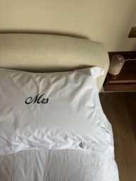 Personalised Pillowcase Oxford With Custom Embroidery Monogrammed - thumbnail 1