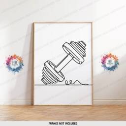 Personal Trainer Gym Prints - 3 Fitness Posters - Minimalist Definition Design Sports Motivation Poster Athlete Decor Home Wall Art - thumbnail 3