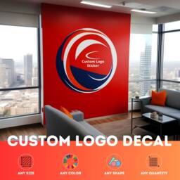 Custom Wall Decal Logo Sticker Print - Personalized Vinyl Label Printed Shape Cut Business Printing Product Round Photo Door Die Sign - thumbnail 1