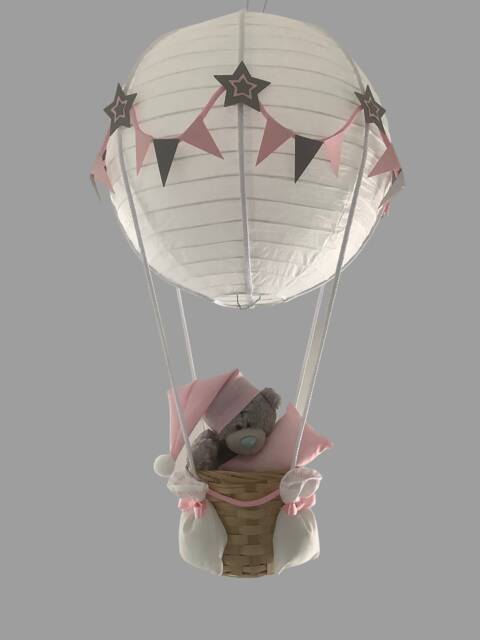 Hot Air Balloon Light Shade, Decoration, Nursery, Toy Included