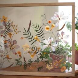 Extra Large Real Pressed Flower Art - Wall Decor 20x28 - thumbnail 4