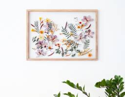Extra Large Real Pressed Flower Art - Wall Decor 20x28