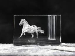 Noriker , Crystal Pen Holder With Horse, Souvenir, Decoration, Limited Edition, Collection - thumbnail 1