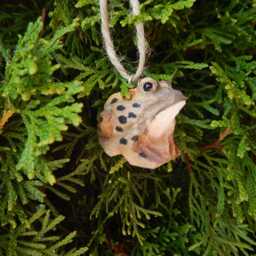 Toad Wooden Figurine - Hand-Carved Frog Rustic Animal Decor - thumbnail 4