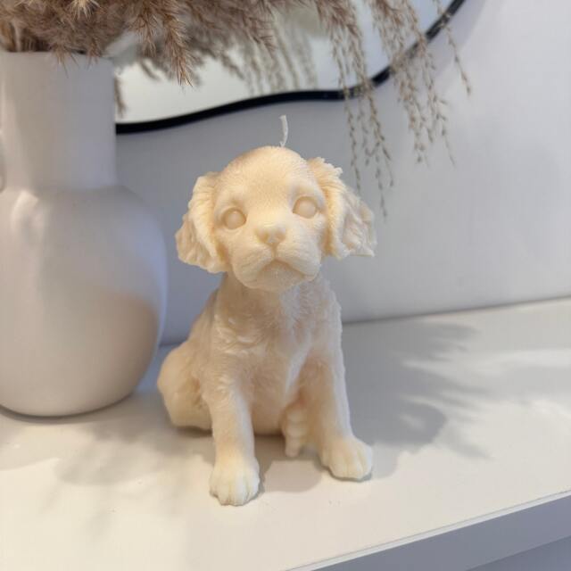 Handmade King Charles Dog Candle Soy Wax, Lover Gift - image 1