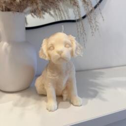 Handmade King Charles Dog Candle Soy Wax, Lover Gift - thumbnail 1