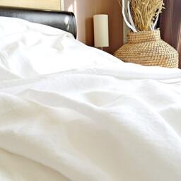 Heavy Linen Bed Cover, Summer Blanket, King Queen Size - thumbnail 4