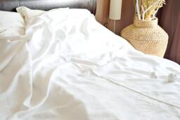 Heavy Linen Bed Cover, Summer Blanket, King Queen Size - thumbnail 1
