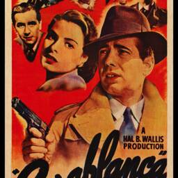 Casablanca Poster Wall Decor, Extra Large Art Film Poster, Movie Lover Wood Unique Gift, Handmade Classic Poster Fanart - thumbnail 2