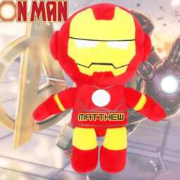 Autism Awareness Personalised Iron Man Reading Cushion, Plushie - thumbnail 3