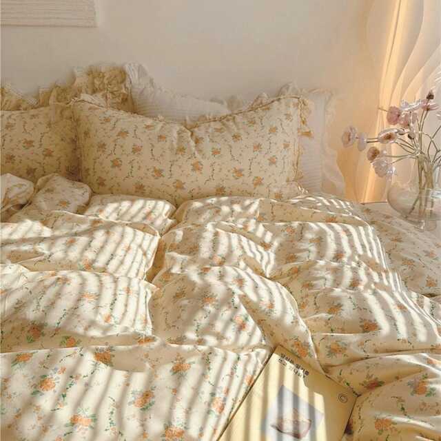 Garden Floral Duvet Cover King Size - 100% Cotton, White Botanical Leaf Print, 3 Piece Set With Zipper & Corner Ties