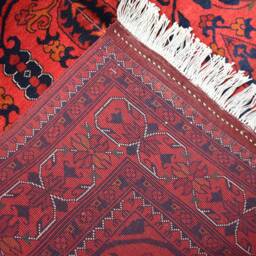 Handmade Afghan Turkmen Wool Rug 4.11 X 3.4 Ft, Vegetable Dye - thumbnail 4