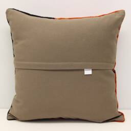 Vintage Kilim Pillow Cover 18x18, Striped Wool Throw - thumbnail 4