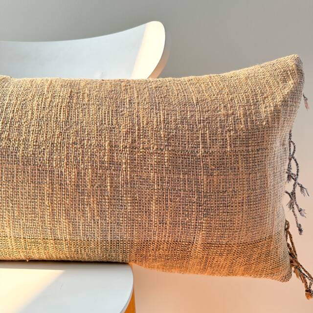 Brown Dot Block Print Mudcloth Hmong Pillow Case - image 1