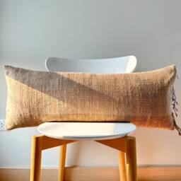 Brown Dot Block Print Mudcloth Hmong Pillow Case - thumbnail 2