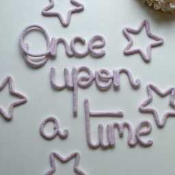 Knitted Wire Sign Heart Or Star - Kids Room Decor - thumbnail 2