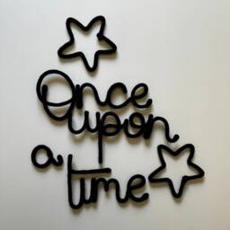 Knitted Wire Sign Heart Or Star - Kids Room Decor - thumbnail 3