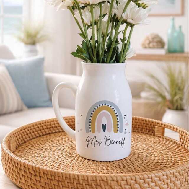 Personalised Teacher Vase - Gifts Gift Thank You Appreciation - image 1