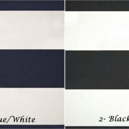 Valance 50 X 16 18 Cabana Black Navy Blue White Wide Rugby Horizontal Stripes Curtain Topper Window Kitchen - thumbnail 2