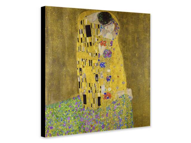 Gustav Klimt's The Kiss - Abstract Art Print, Framed Or Rolled Canvas - image 1